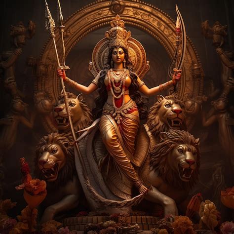 Premium Photo | Goddess Durga Devi Durga Maa Durga AI Images Navratri ...