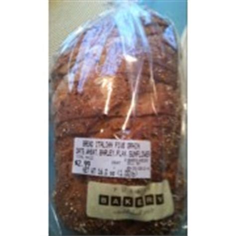 Publix Bakery Italian Five Grain Bread: Calories, Nutrition Analysis ...