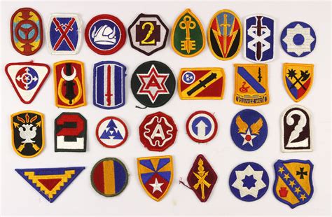 Lot Detail - Assorted Periods US Patch Lot of 100 US Army Dress Patches