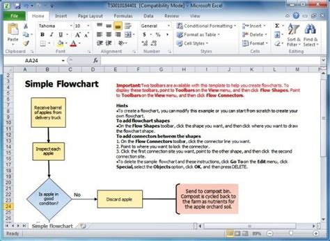 Excel Flowchart Template Free Download For Your Needs