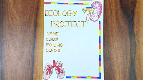 How To Decorate Biology Front Page // Biology Front Page Border ...