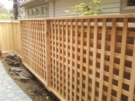 Wood Lattice Fence Panels Privacy : Strangetowne - Looks Sophisticated ...