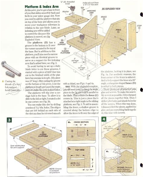 Table Saw Tenon Jig Plans • WoodArchivist