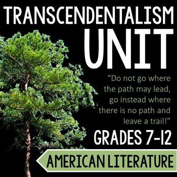 Transcendentalism Unit: Whitman, Emerson, & Thoreau | Emerson self ...