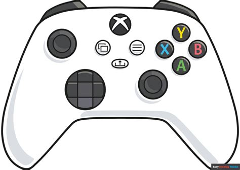 Xbox Controller Drawing Outline