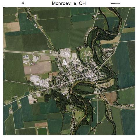 Aerial Photography Map of Monroeville, OH Ohio