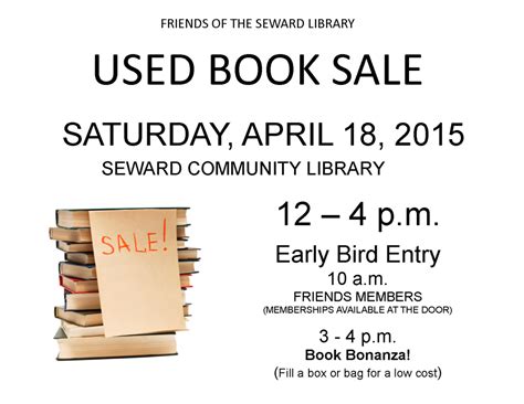 Used Book Sale information - Seward Community Library Association