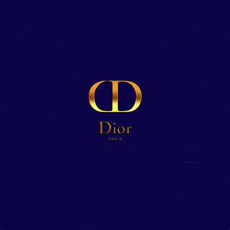 Dior Blue Logo Wallpaper