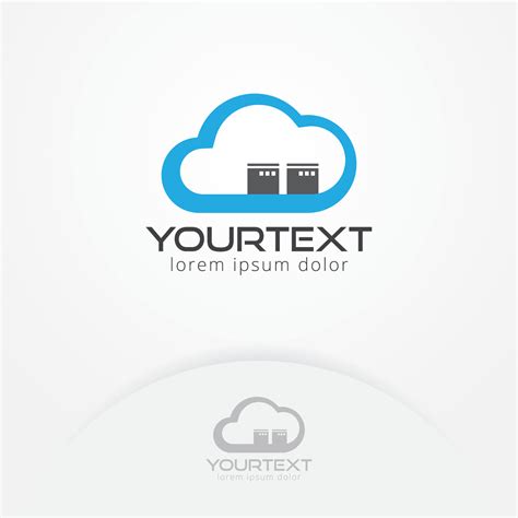 Cloud server logo design 6789268 Vector Art at Vecteezy