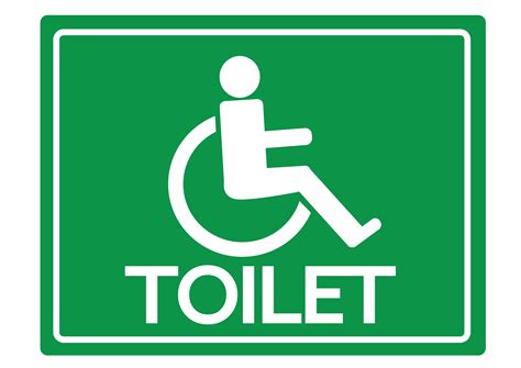 Toilet Restrooms for Wheelchair Handicap Icon design 646795 Vector Art ...