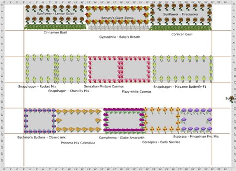 Flower Garden Plans Layouts | The Old Farmer's Almanac