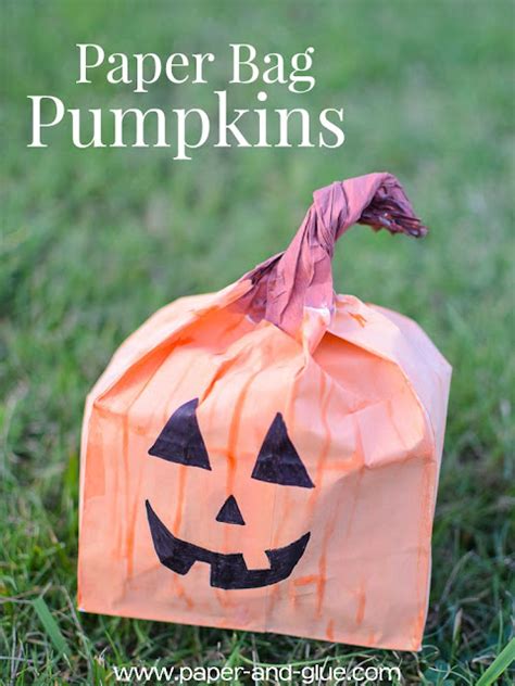 Paper Bag Pumpkins | What Can We Do With Paper And Glue