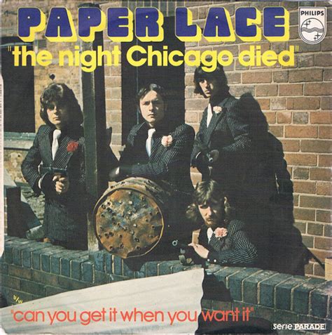 'The Night Chicago Died' by Paper Lace peaks at #1 in USA 50 years ago ...