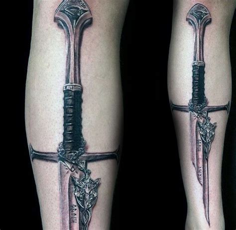 Lord Of The Rings Sword Tattoo Top 51 Lord Of The Rings Tattoo Ideas ...