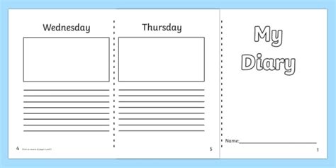 Diary Entry Template KS1 - English Resources (teacher made)