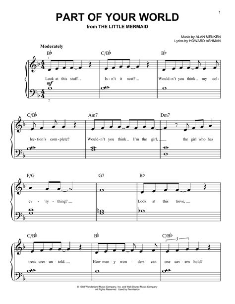 Part Of Your World | Sheet Music Direct