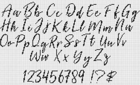 Cross Stitch Typeface - Cross Stitch Patterns