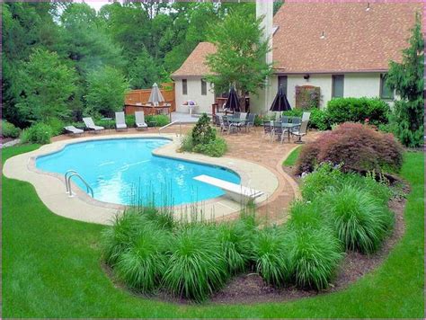 Gorgeous Inground Pool Landscaping Ideas Inground Swimming Pool ...