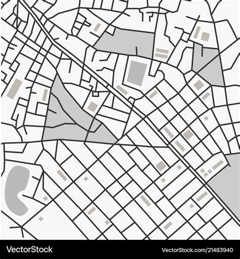 City map Royalty Free Vector Image - VectorStock