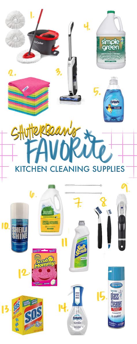 Favorite Kitchen Cleaning Supplies - Shutterbean