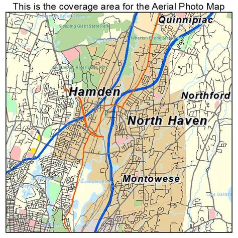 Aerial Photography Map of North Haven, CT Connecticut