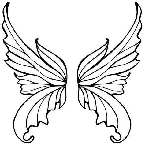 Wings Temporary Tattoos #691 | Fairy wings drawing, Wings drawing ...