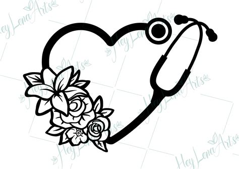 Nurse SVG Nurse Life svg Stethoscope svg heart svg Cricut | Etsy