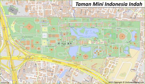 Taman Mini Indonesia Indah Map - Ontheworldmap.com