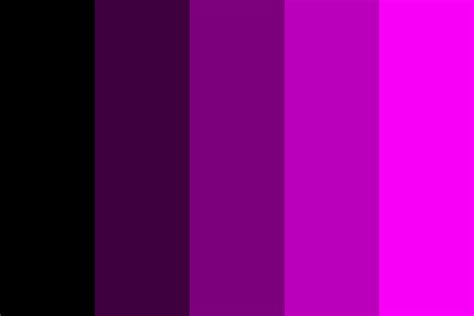 Black to Magenta Color Palette