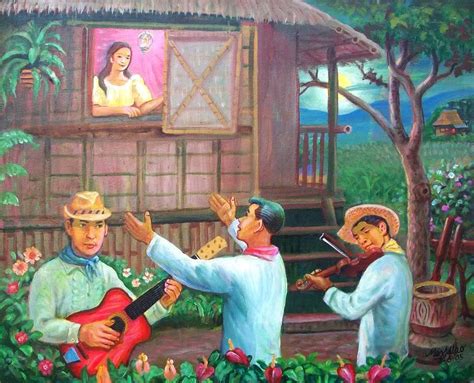 Harana - a traditional form of courtship in the Philippines wherein men ...