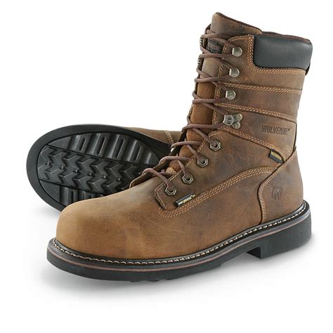 Wolverine Men's Brek 8" Steel Toe Waterproof Work Boots - 618745, Work ...