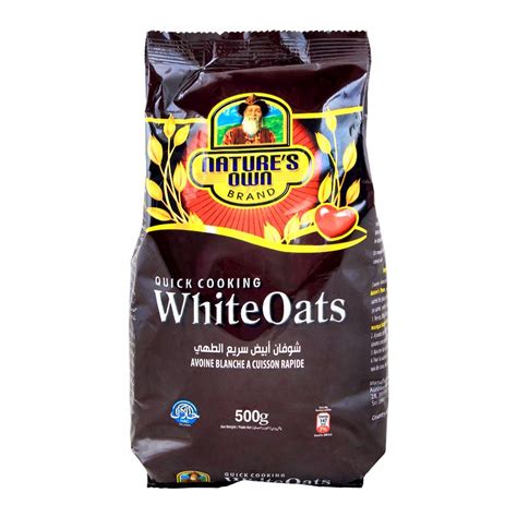 Purchase Nature's Own Brand White Oats, Quick Cooking, 500g, Pouch ...