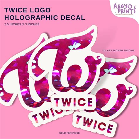 TWICE LOGO - HOLOGRAPHIC DECAL | BY AEGYOPRINTS – AegyoPrints