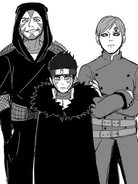 🔸Gaara, Kankuro, Shinki🔸 | Gaara, Anime naruto, Naruto characters