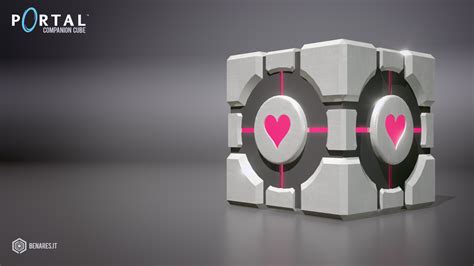 Portal Companion Cube (Wallpaper Full HD) by Benares78 on DeviantArt