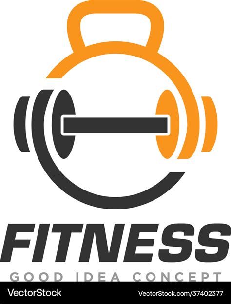 Fitness and gym logo design Royalty Free Vector Image