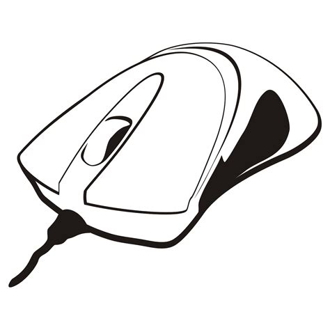 Computer Mouse Sketch Sketch Coloring Page