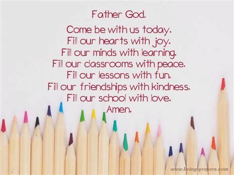 Prayer Before Class - Simple Short Classroom Prayers