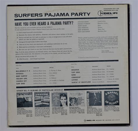 The Bruce Johnston Surfing Band | Surfers' Pajama Party – Rasputin Records