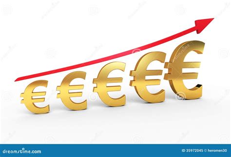 Gold euro signs graphic stock illustration. Illustration of success ...