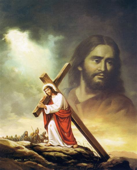 Jesus Carrying the Cross Catholic Picture Print - Etsy UK