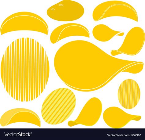 Potato chips Royalty Free Vector Image - VectorStock