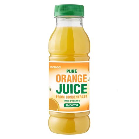 Iceland Pure Orange Juice from Concentrate 330ml | Fruit Juice ...