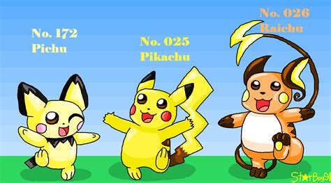 Pikachu Evolution Line by StarBoy91 on DeviantArt