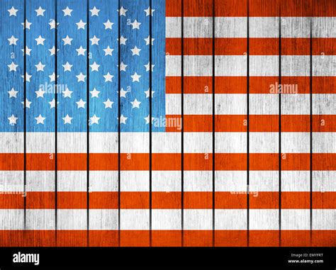 American Wooden Flag Stock Photo - Alamy