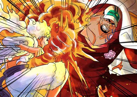 is luffy gear 5 stronger than akainu ? Sun vs Magma