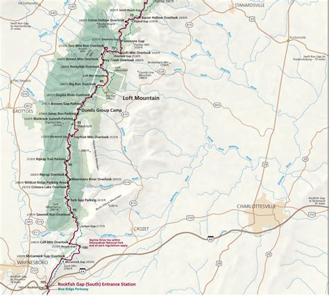 South-District-Skyline-Drive-Map | Skyline Drive Overlooks Shenandoah ...