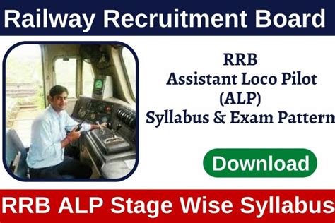 RRB ALP Syllabus & Exam Pattern 2024 PDF Download - Class Syllabus