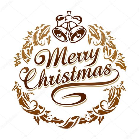 Merry christmas typography — Stock Vector © Vecster #14103247