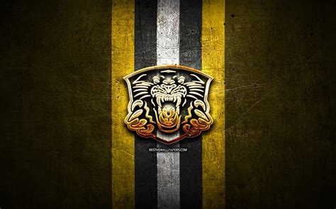 Download wallpapers Nottingham Panthers, golden logo, Elite League ...